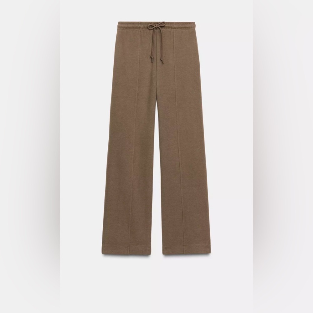 Zara Soft Brown Wide-Leg Pants